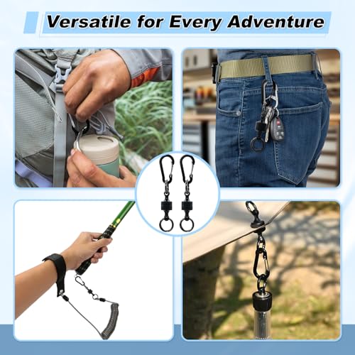 Magnetic Keychain - 2 Pack Quick Release Detachable Key Ring