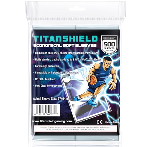 500 Count Soft Penny Card Sleeves - 60 Microns Ultra Clear