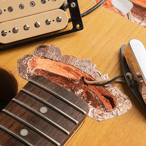 Copper Foil Tape Conductive Adhesive, [for EMI Shielding, Electrical Repairs, Stained Glass, Paper Circuits, Grounding] - 3/16"/98ft/2 Roll