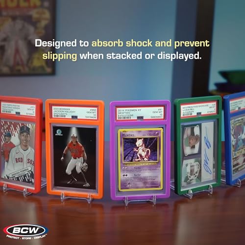 BCW Red Graded Card Slab Bumpers for PSA Slabs 2017+ | Pack of 6