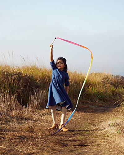 Sarah's Silks Rainbow Silk Streamer & Ribbon Wand - Kids Pretend Play & Dance, Variation 5