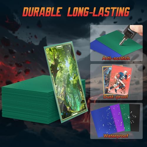 1200ct Matte Card Sleeves - Premium Collectible Trading Card Protectors, 12 Colors, Soft Touch Finish