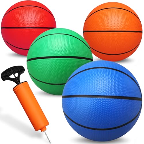 Cybemaga Multicolor 8.5 Inch Kids & Adult Basketballs - Indoor & Outdoor Pool Play