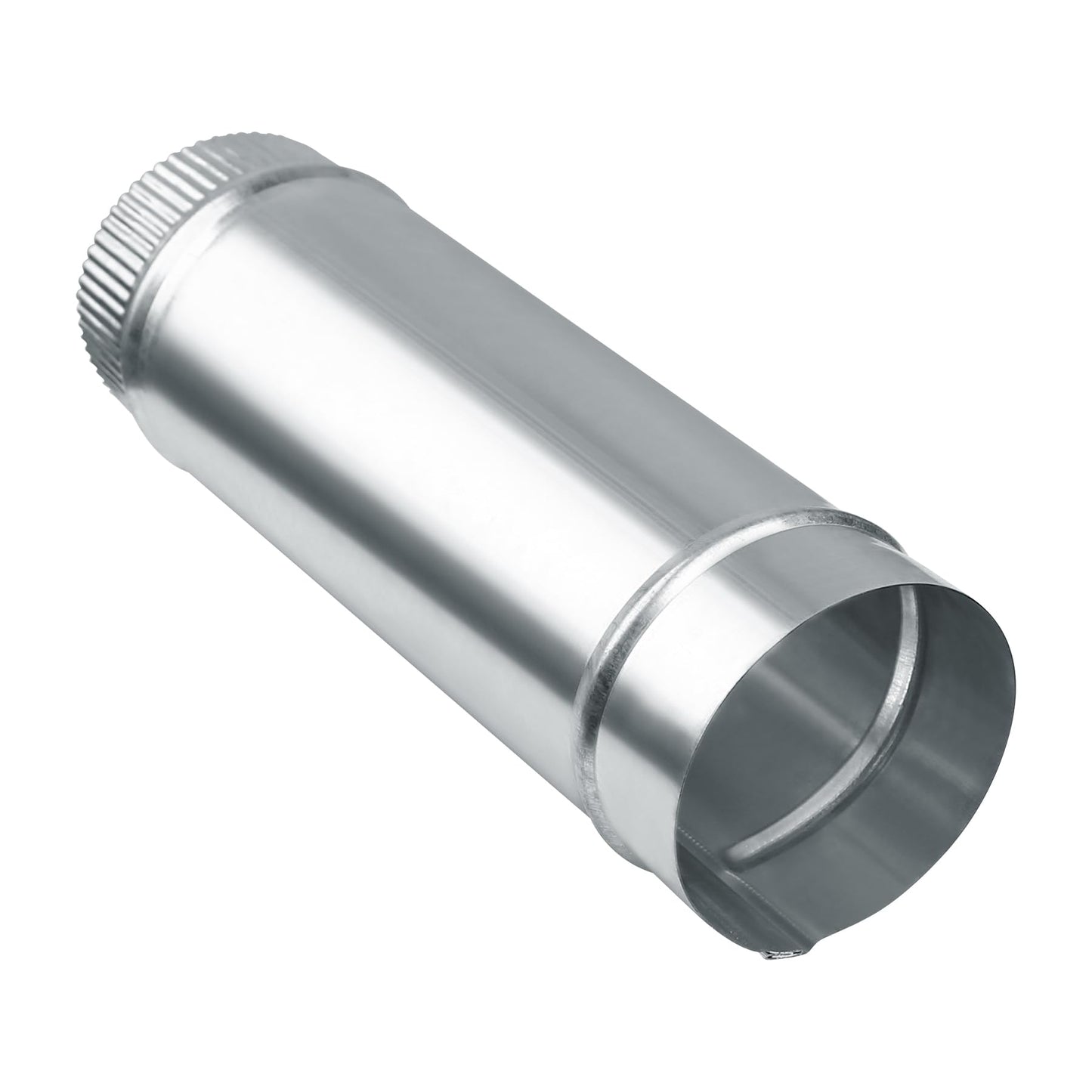 Evecad 4 Inch Round Dryer Duct, Straight Rigid Galvanized Steel Extendable Duct, Extension Connector for Ventilation Equipment