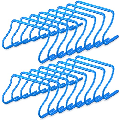 Speed Agility Training Hurdles Set - 16 Pieces, 12" - Blue