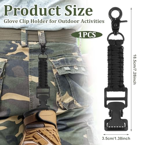 Heavy Duty Glove Clip Holder for Firefighters and Outdoors