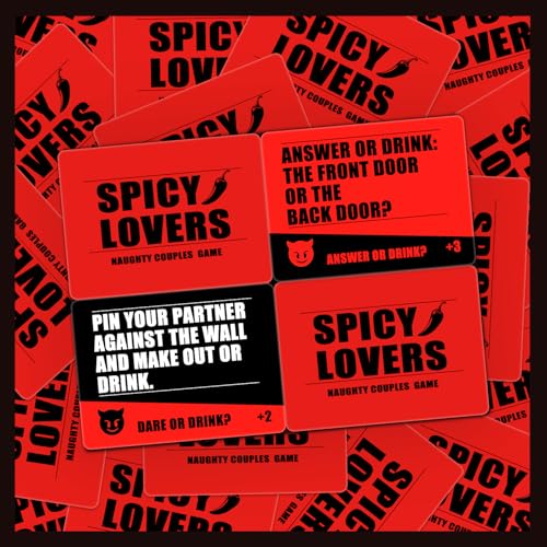 Couples Drinking Game for Date Night - Fun Spicy Lovers