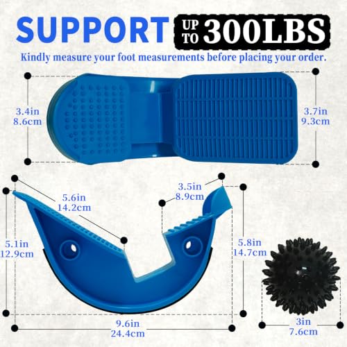 Calf Stretcher Foot Rocker for Plantar Fasciitis with Massage Ball – One Size