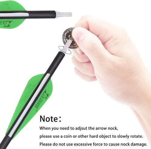 Archery Bow Carbon Arrows - Hunting Target Practice with Removable Tips | 26, 28, 30 Inch, Spine 500, 6PCS/12PCS