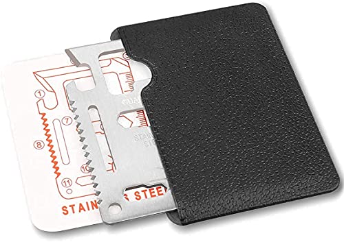 11-in-1 Survival Credit Card Multitool - Tactical Wallet Tool - Variation 1
