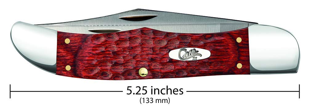Case WR XX Pocket Knife Brown Rosewood Folding Hunter Item #189 - (6265Sab SS) - Length Closed: 5 1/4 Inches
