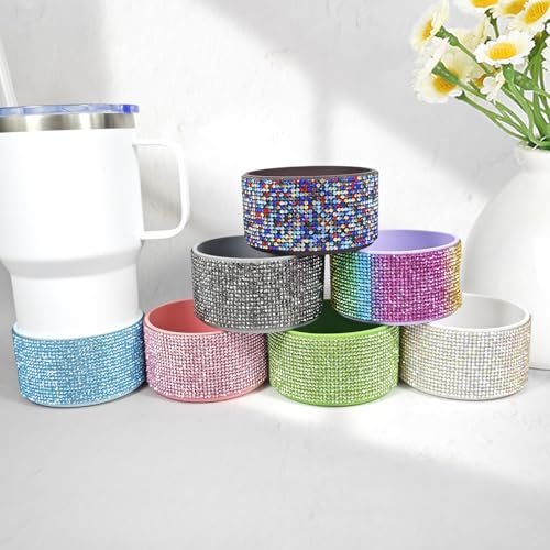 Diamond Glitter Silicone Boot for Stanley Cup 20-30oz - Rose Red