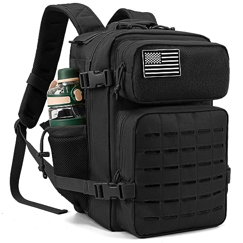 25L Military Tactical Backpack with Molle System and Bottle Holder