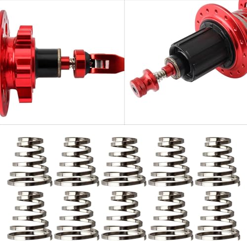 10-Piece Stainless Steel Bike Quick Release Skewer Springs Set