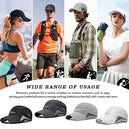AYPOW Unisex Breathable Mesh Baseball Cap 2 Pack Grey & Deep Grey Sports Hat
