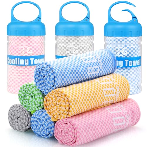 Cooling Towel for Neck & Face - Soft & Breathable Blue 40" x 12"