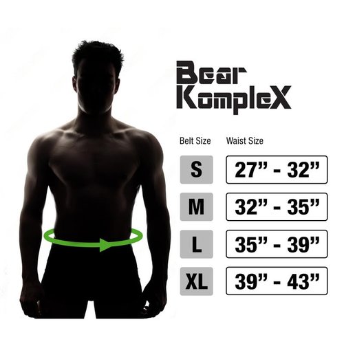 Bear KompleX Premium Leather APEX Weightlifting Belt, Abdominal & Back Support, Powerlifting, Squats and Weight Training, Low Profile, Firm Back Easily Adjustable.