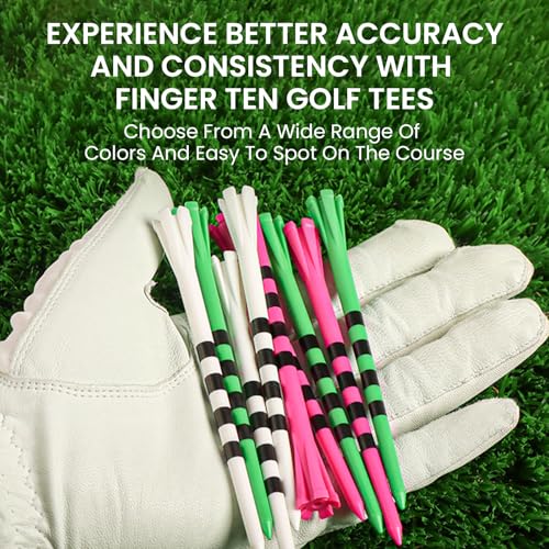 Extra Long Golf Tees - 4 Inch White Plastic Tees for Accurate Shots