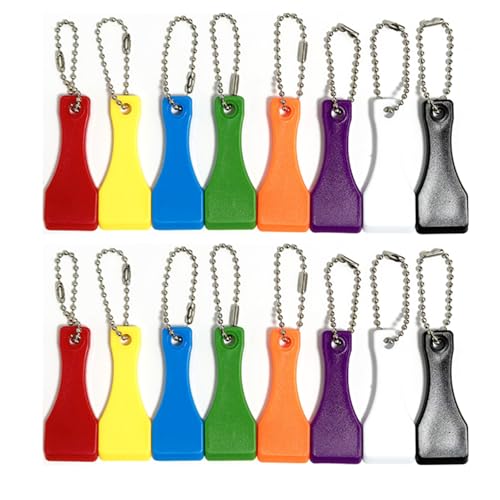 16PCS Lottery Scratching Tool Plastic Scratching Tool Keychain Scratcher Lottery Scratcher Label Sticker Remover, Used for removing lottery tickets, stickers, labels, lottery scratch tags and stickers