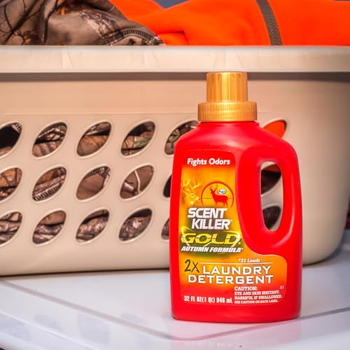 Wildlife Research Scent Killer Gold Autumn Laundry Detergent 32 oz - Odor Control for Hunting Gear