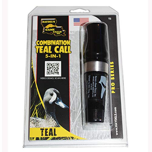 T2 Combo Teal Duck Call for Hunting - 5-in-1 Wildlife Caller with Double Reed System