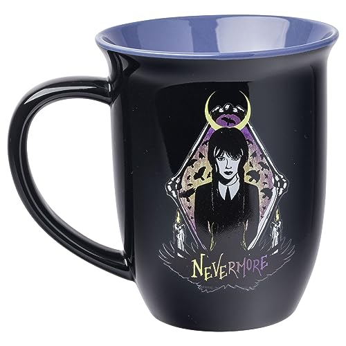 Wednesday Addams Nevermore Ceramic Mug - 16oz Wide Rim