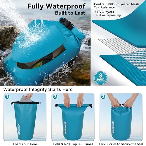 Waterproof Floating Dry Bag Backpack - 5L to 40L Sizes