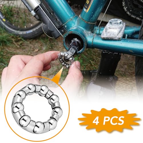 1/4" Crank Bearing Set - 4PCS Stainless Steel Bike Bearings