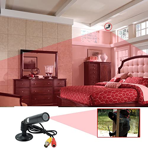 Vanxse¢ç CCTV 1/3 CCD 1000TVL HD 3.6mm Mini Bullet Security Camera Indoor Surveillance Camera with Bracket