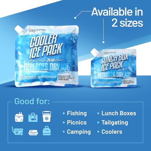 Everlasting Ice RX Reusable Packs for Cooler (4 Pack) Up to 48 Hours