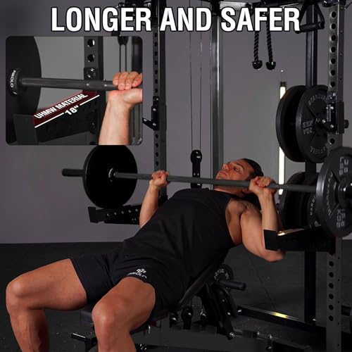 2000LB Power Cage with Independent Dual Pulley System - Black