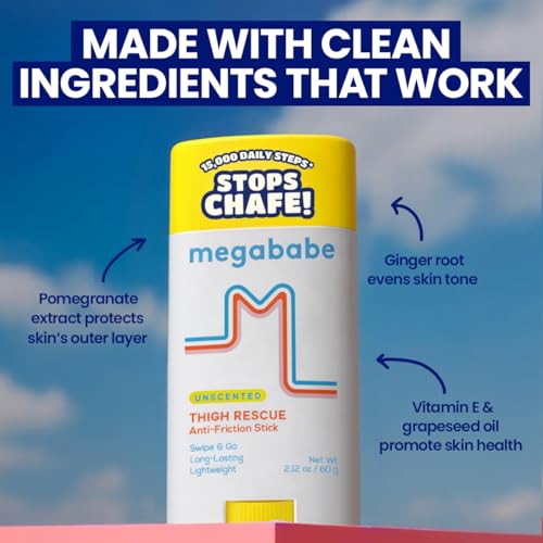 Unscented Thigh Rescue Stick for Chafe Relief - 2.12 oz