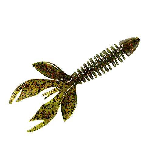 Soft Plastic Hawgcraw Creature Bait for Fishing - Watermelon Red, 7 Pack