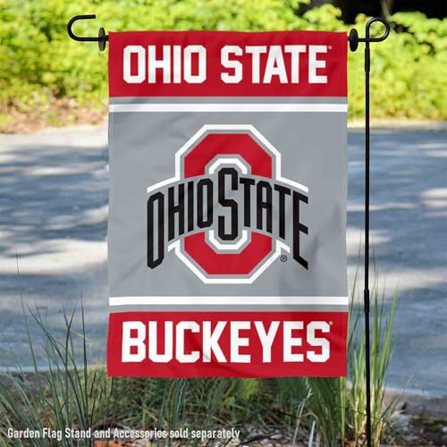 Ohio State Buckeyes Garden Flag - 13x18 Inch Double-Sided