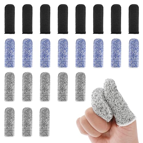 24 Pcs Cut Resistant Finger Protectors - Garden & Kitchen Use