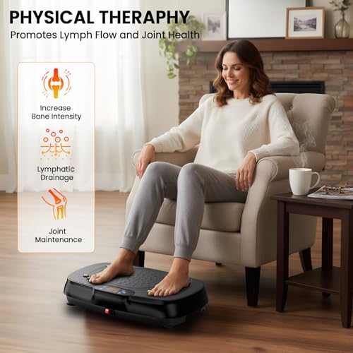 Vibration Plate Exercise Machine - Black Whole Body Workout