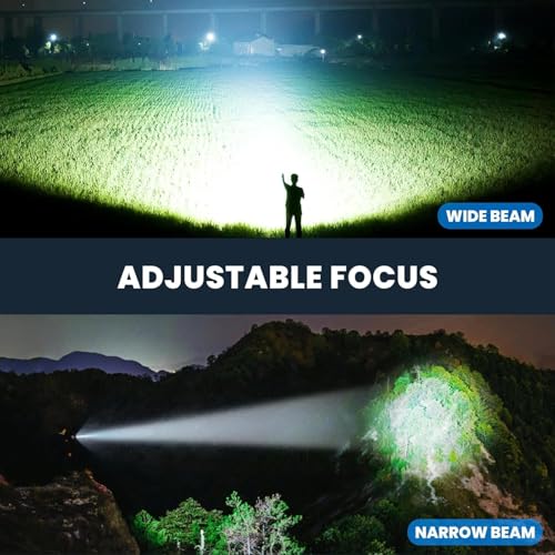 Rechargeable LED Flashlights 3 Pack - Super Bright 99,000 Lumens, Waterproof, Long Battery Life