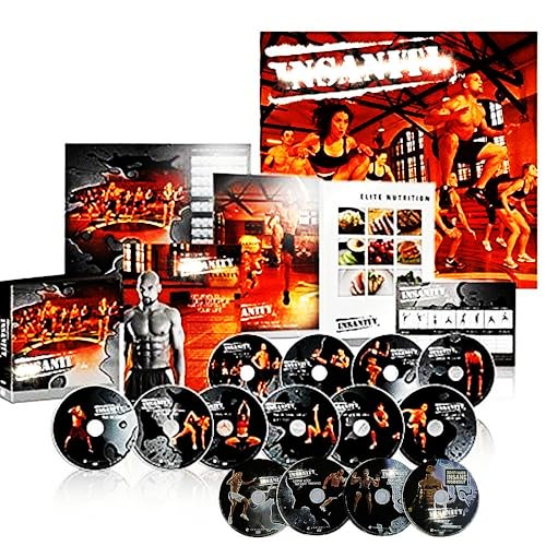 Insanity 60-Day Total Body Conditioning Workout Program Deluxe Kit with DVDs and Nutrition Plan