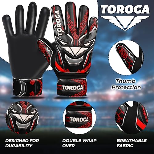 Goalkeeper Gloves for Kids & Youth – Soccer Goalie Gloves, Strong