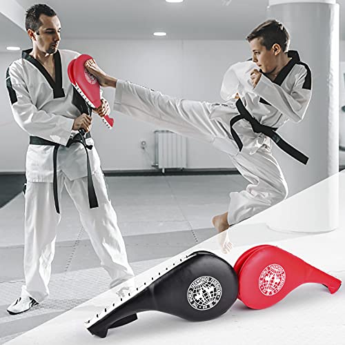 Double Strike Taekwondo Kick Pads - Martial Arts Training Equipment for Kids & Adults
