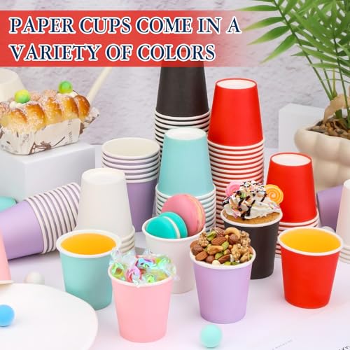 3 oz Red Bathroom Cups - 100 Pack Disposable Mouthwash Cups