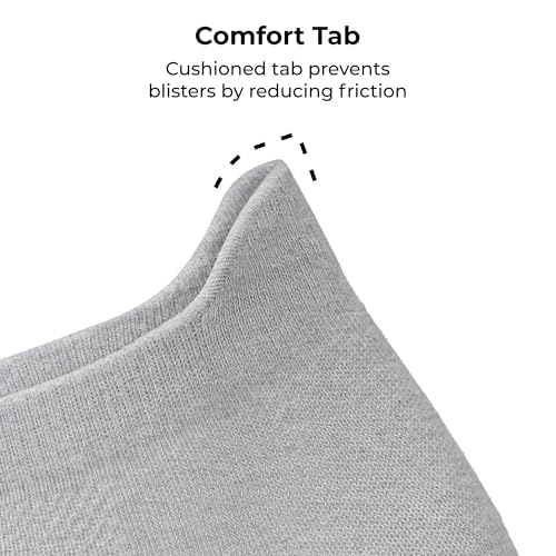 Non-Slip Pilates Ankle Grip Socks for Women - Grey - Size 9-11
