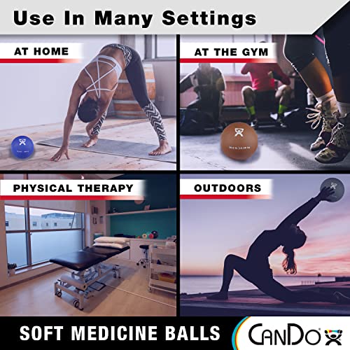 Soft Medicine Ball Set - 5 Pieces (2lb, 4lb, 7lb, 11lb, 15lb) for Fitness & Therapy