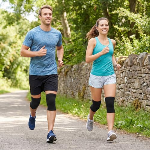 Bamboo Knee Sleeve - Elastic Compression Brace for Pain Relief