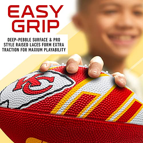 Kansas City Chiefs Rubber Mini Football - 8.5 Inch, Durable Grip