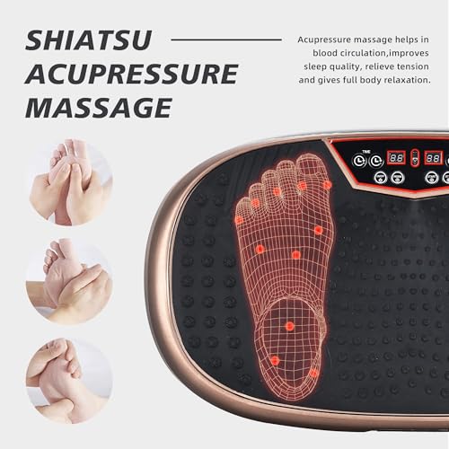 3D Vibration Plate Exercise Machine with 120 Speeds - Fitpro Brown
