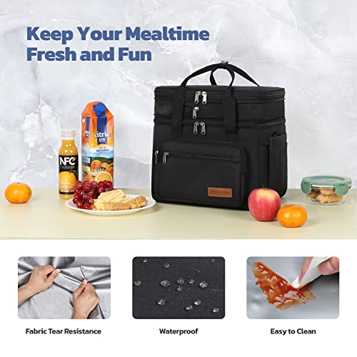 Insulated Expandable Lunch Box - 23L Cooler Bag with 16h Thermal Retention