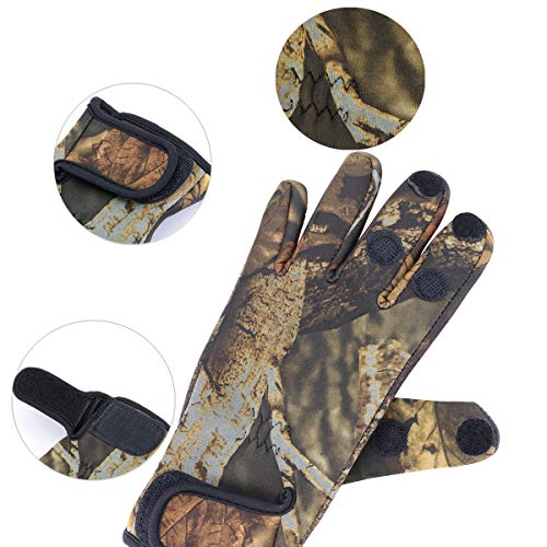 Fingerless Neoprene Fishing Gloves for Men - Waterproof & Lightweight