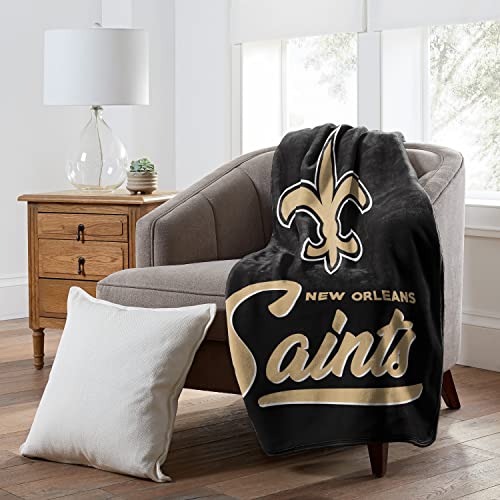 New Orleans Saints Raschel Throw Blanket - 50" x 60"