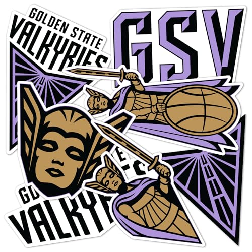 Desert Cactus Golden State Valkyries Sticker Sheet - Official Licensed Vinyl Decals